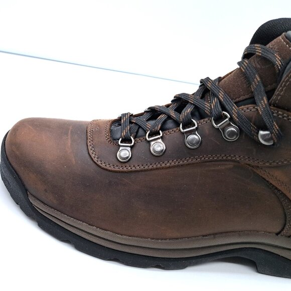 Timberland Men's Flume Mid Waterproof Hiking Boot, Dark Brown - Size 11.5 - Picture 8 of 16